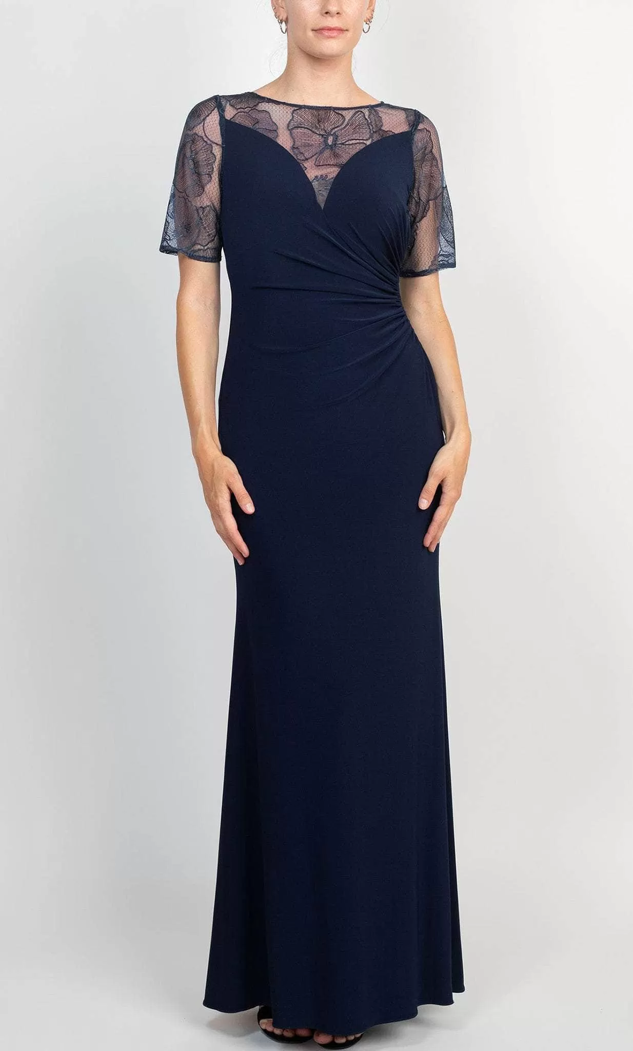 Adrianna Papell AP1E208992 - Illusion Neck Gown