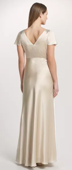 Amorie Satin Cowl Gown