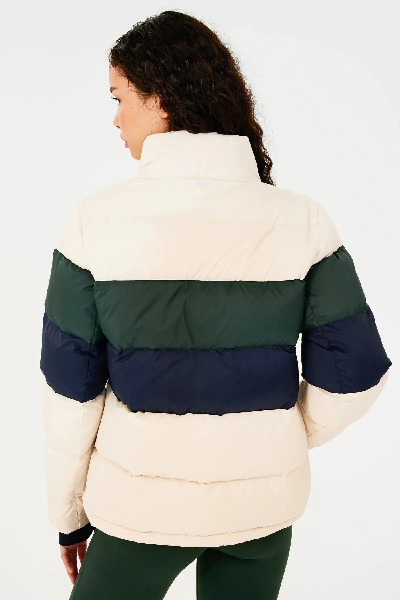 Arden Puffer Jacket: Vintage White