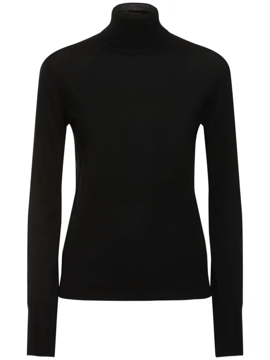 ASPESI   Wool turtleneck knit sweater 