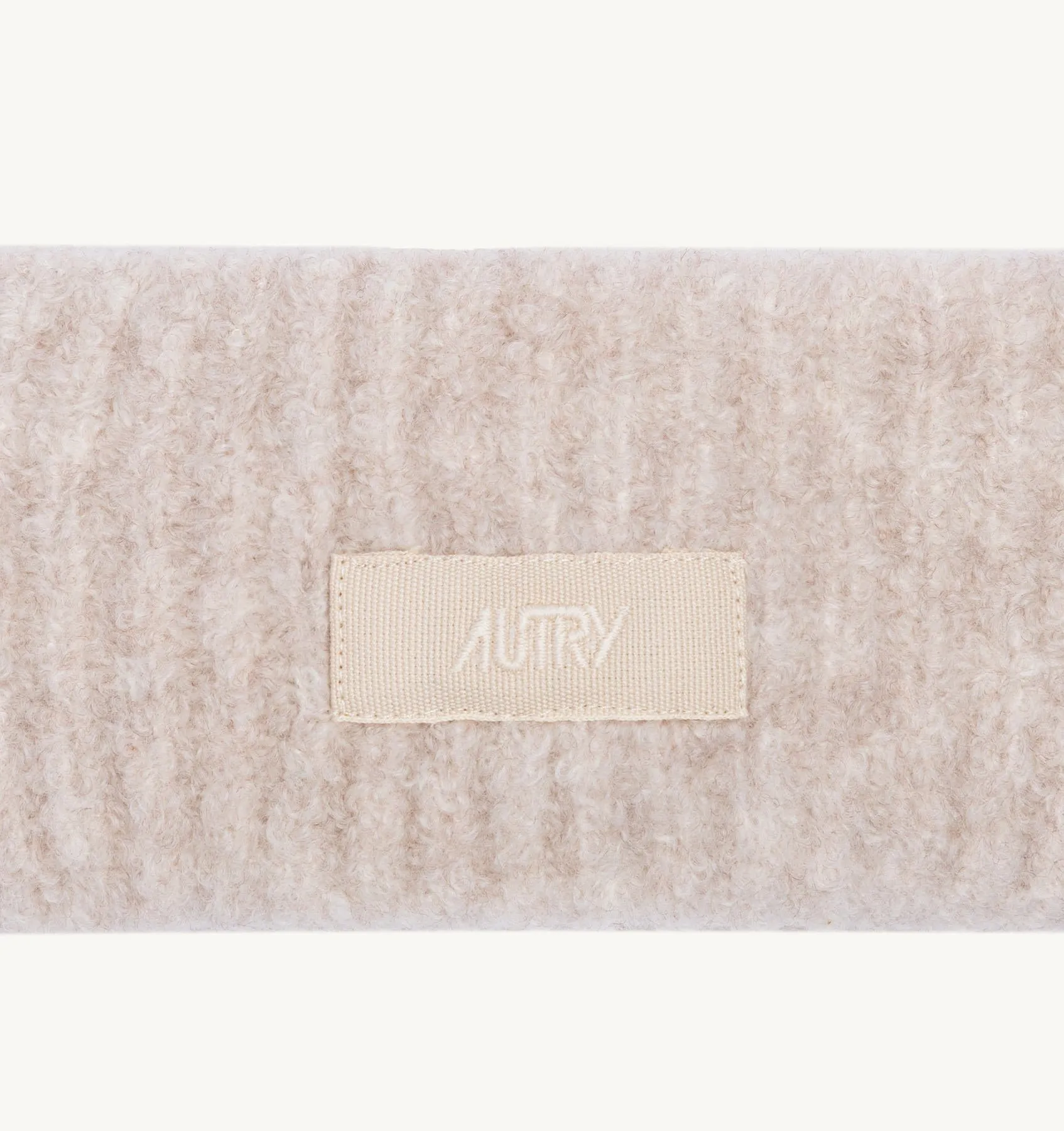 AUTRY APPAREL WOMAN  HEADBAND IN WHITE WOOL