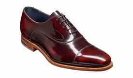 Barker Hentley Oxford Toe-Cap Shoe - Brandy Hi-Shine