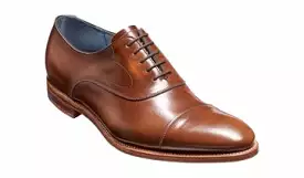 Barker Hentley Oxford Toe-Cap Shoe - Cedar Hi-Shine