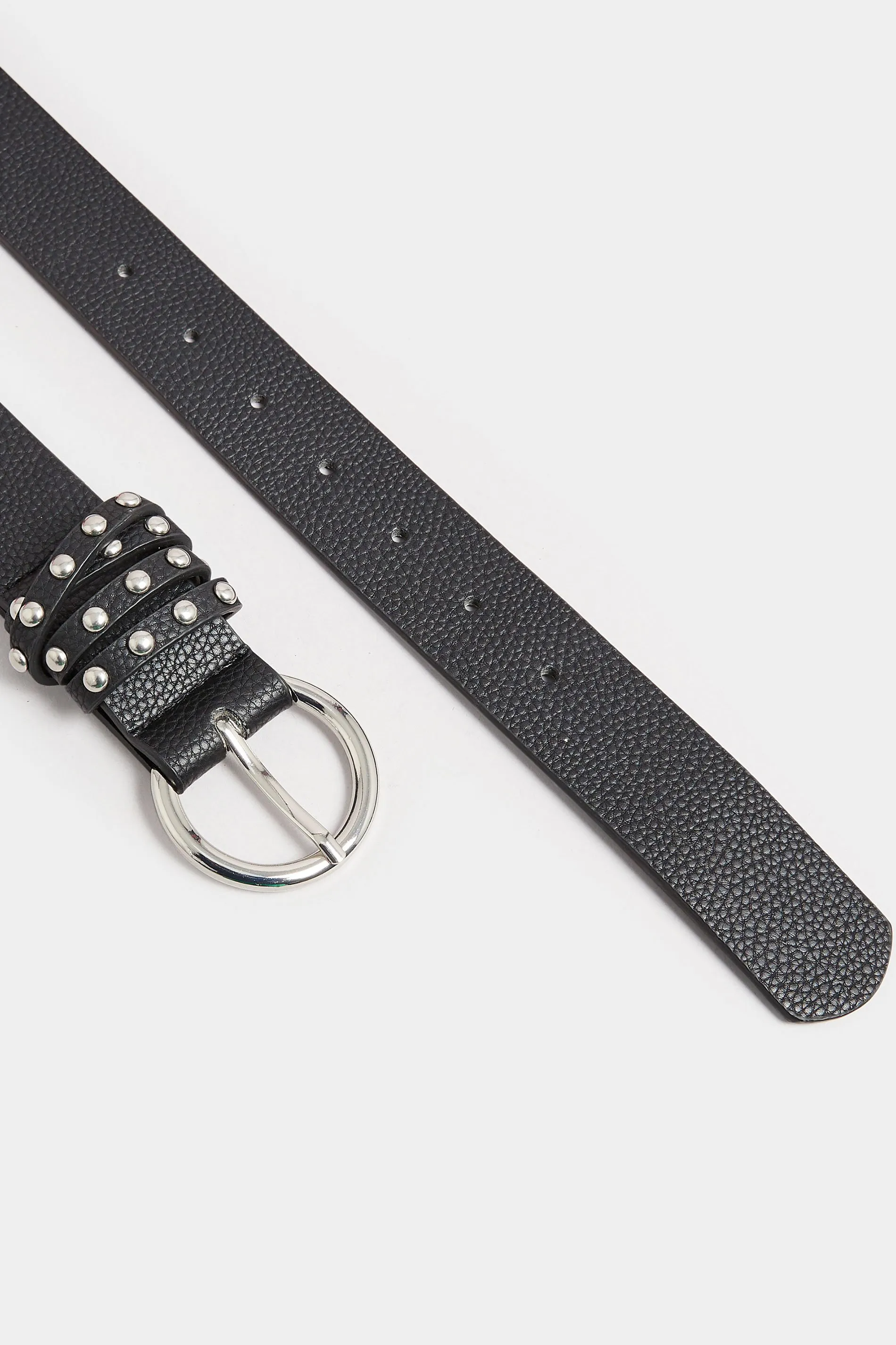 Black Studded Strap Belt