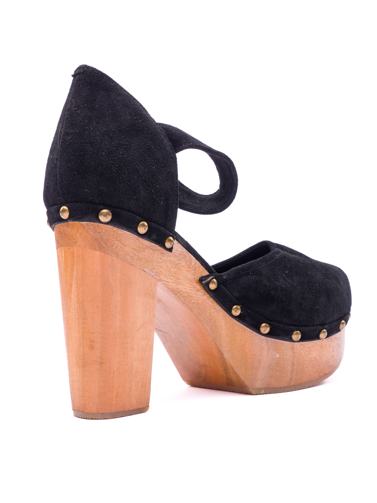 Black Suede - Wedge