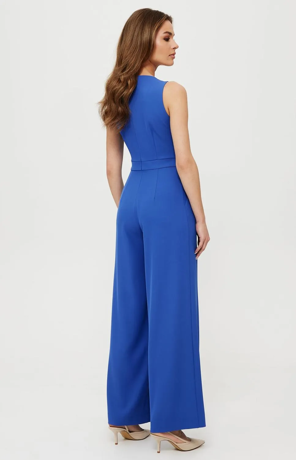 Blue wide legs jumpsuit