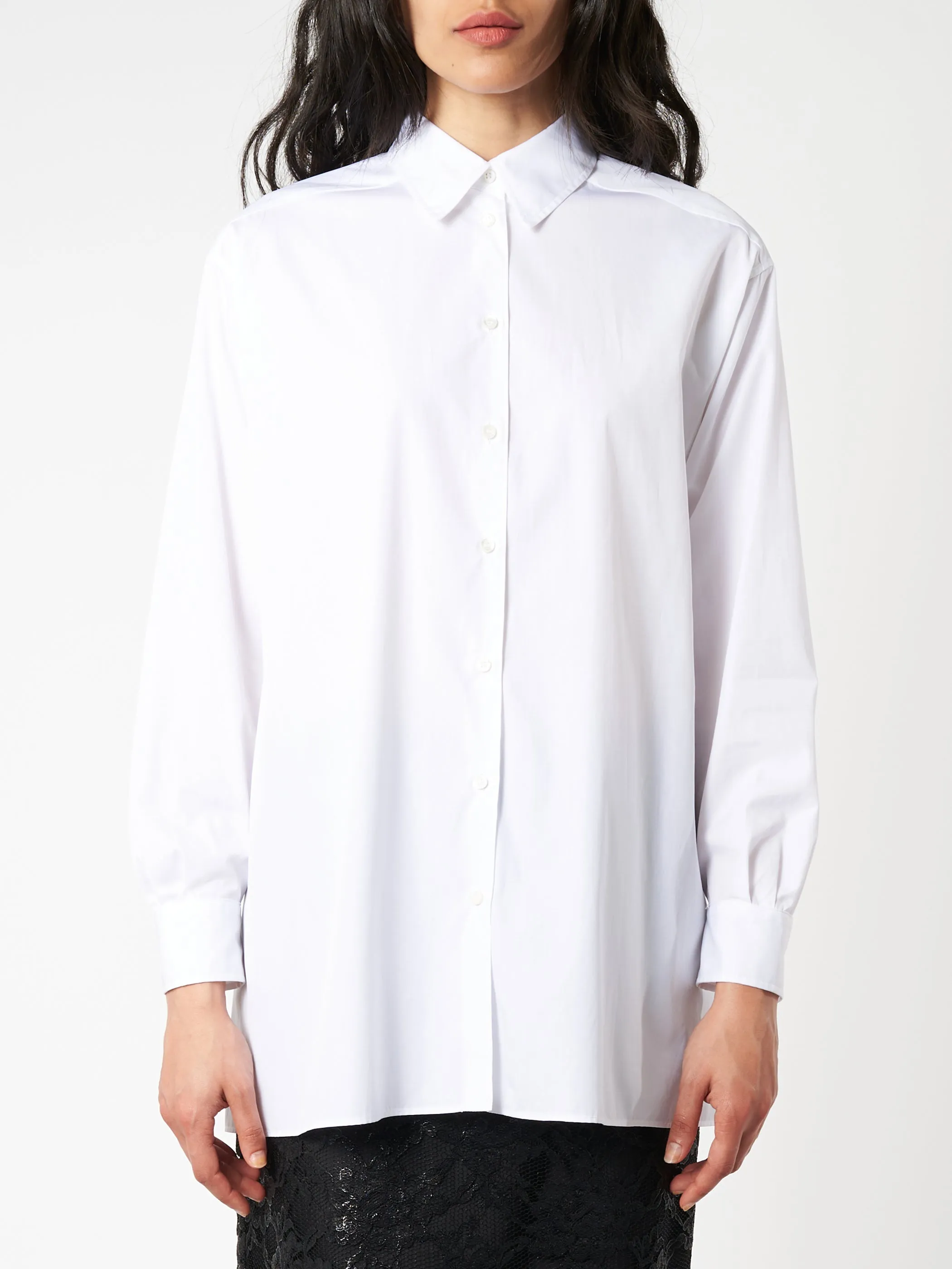 Cotton Poplin Loose Fit Shirt