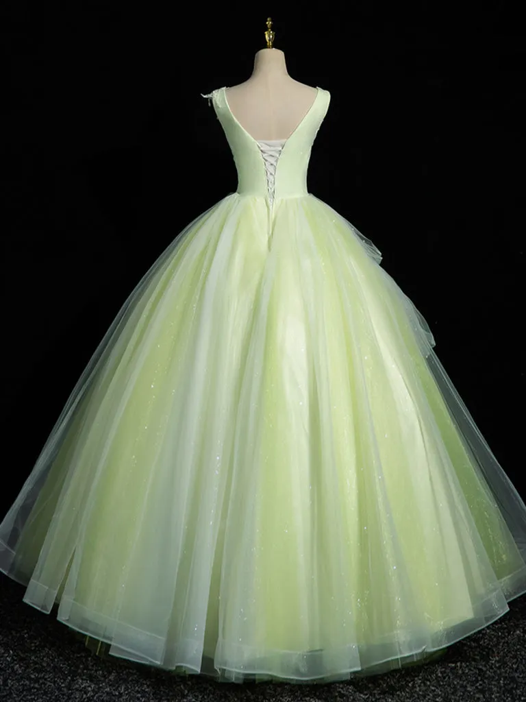 Daffodil V-neck Ball Gown Quinceanera Dress Sweet 16 Dress