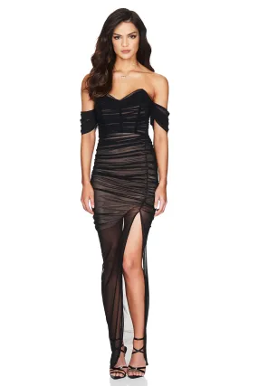 Dita Mesh Gown in Black by Nookie