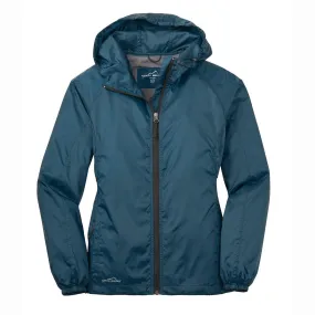 Eddie Bauer Women's Adriatic Blue Packable Wind Jacket