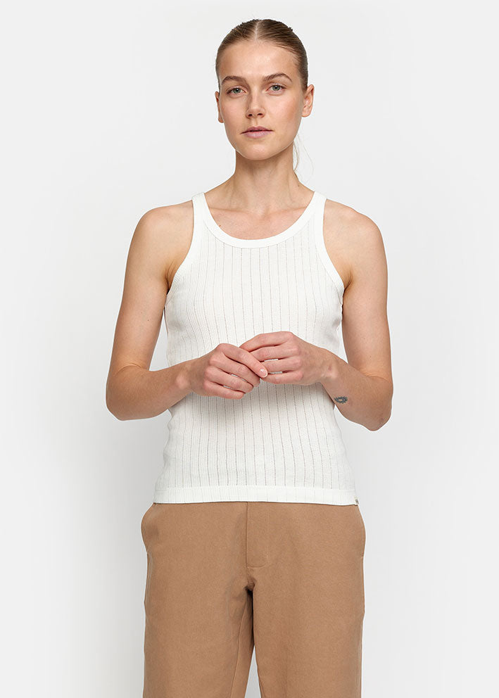 Esmé Studios Ella Tank Top ES124-303 Snow White