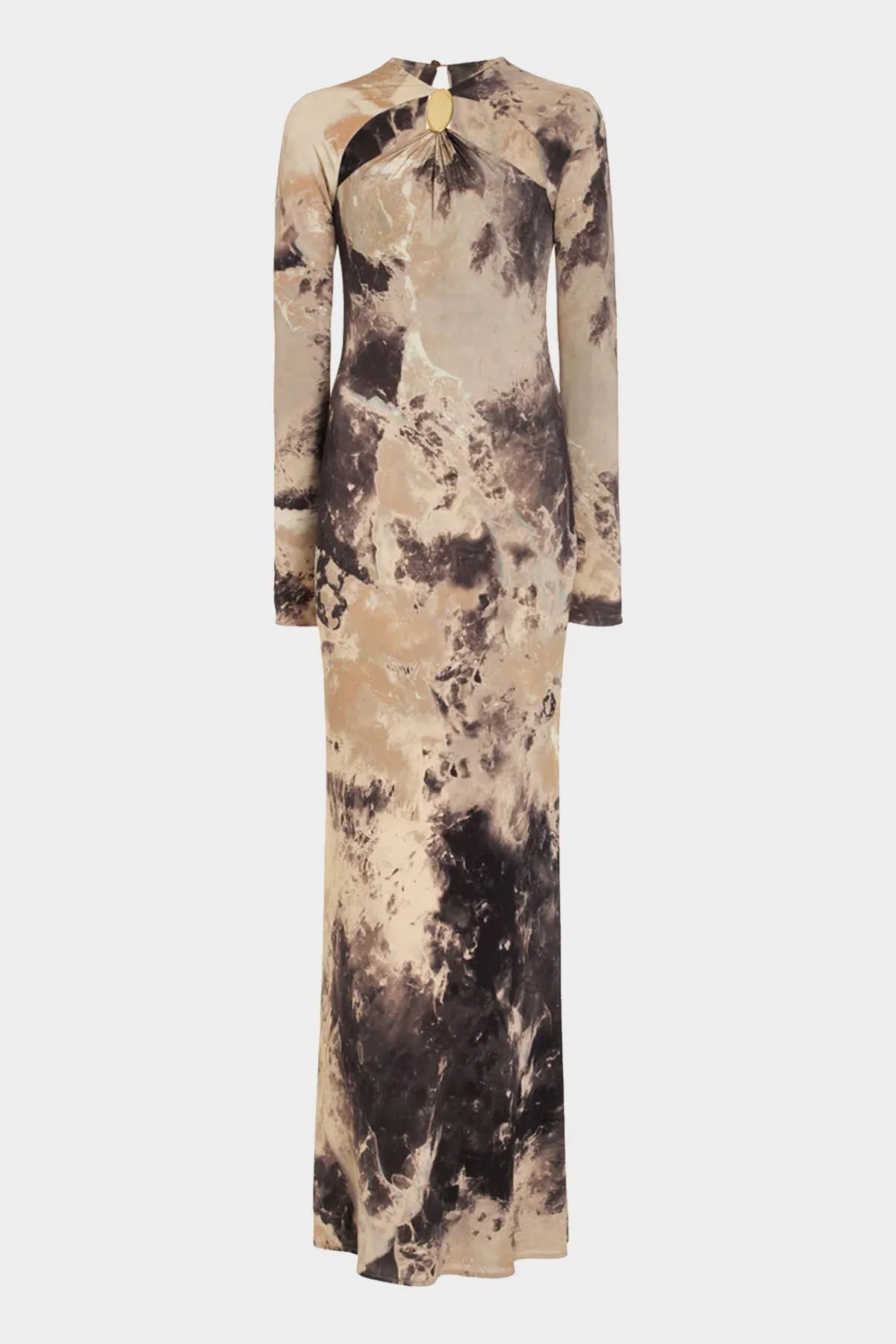 Etta Gown in Macadamia Rock Crystal Print