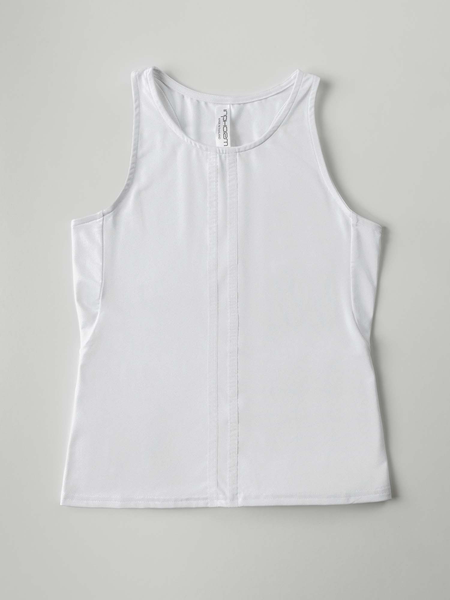 Girls Classic Tank - Plumeria/White