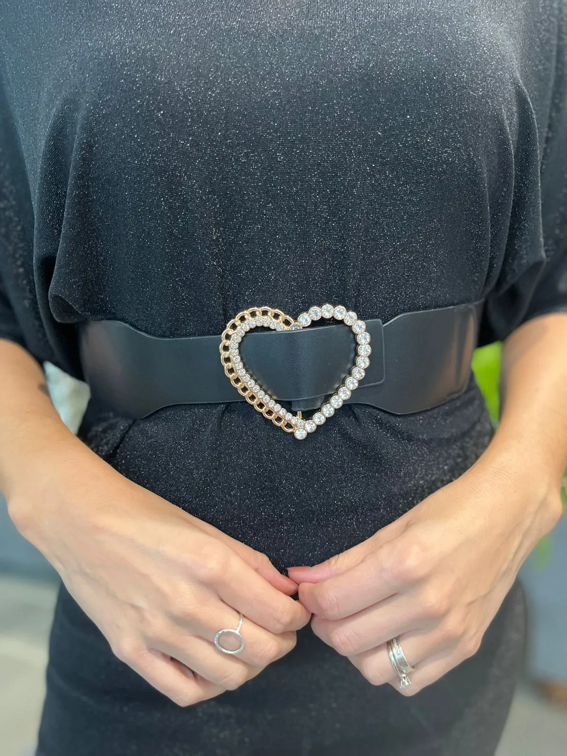 Heart Buckle Detail Belt