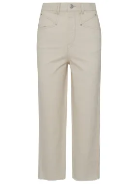 Isabel Marant toile Frayed Hem Cropped Jeans