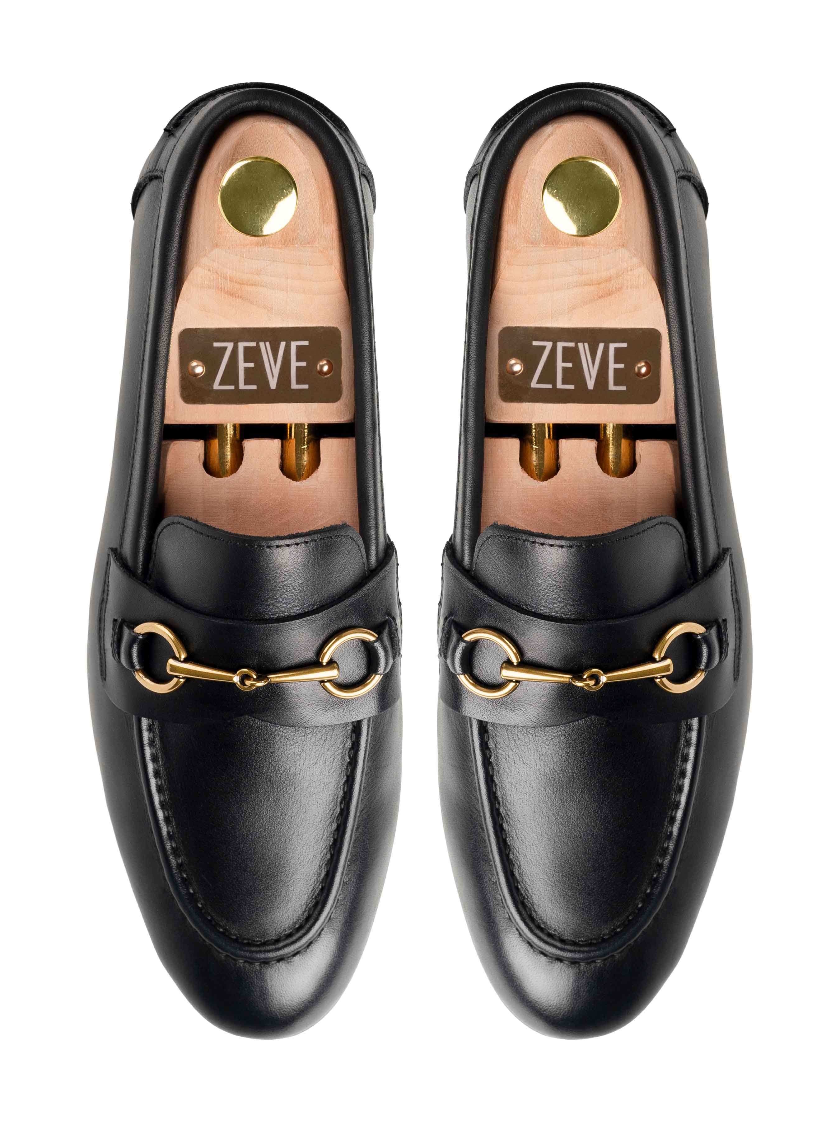 Ivan Horsebit Loafer - Solid Black Leather