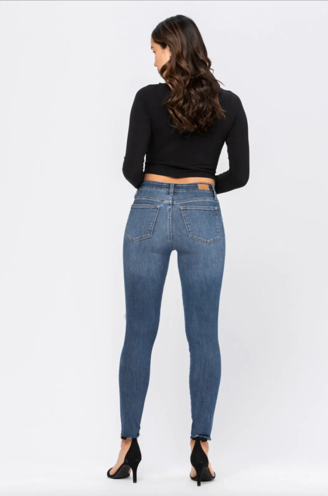 Judy Blue Destroyed Knee Skinny Jeans