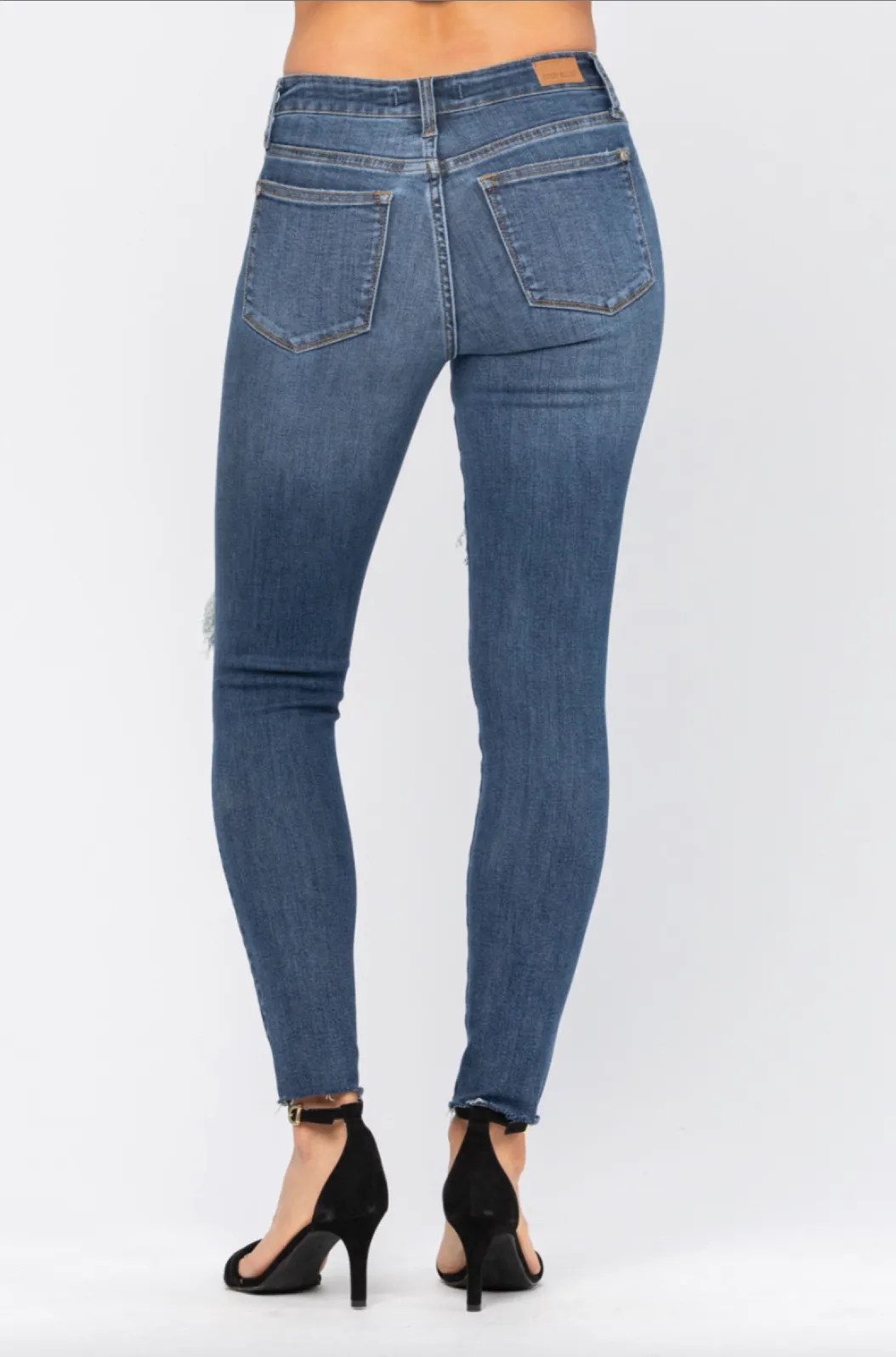 Judy Blue Destroyed Knee Skinny Jeans