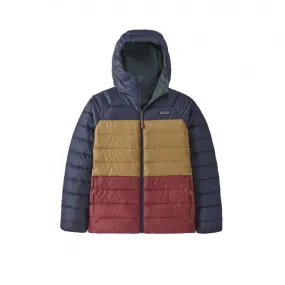 Kids' Patagonia Reversible Down Sweater Hoody (Nouveau Green)