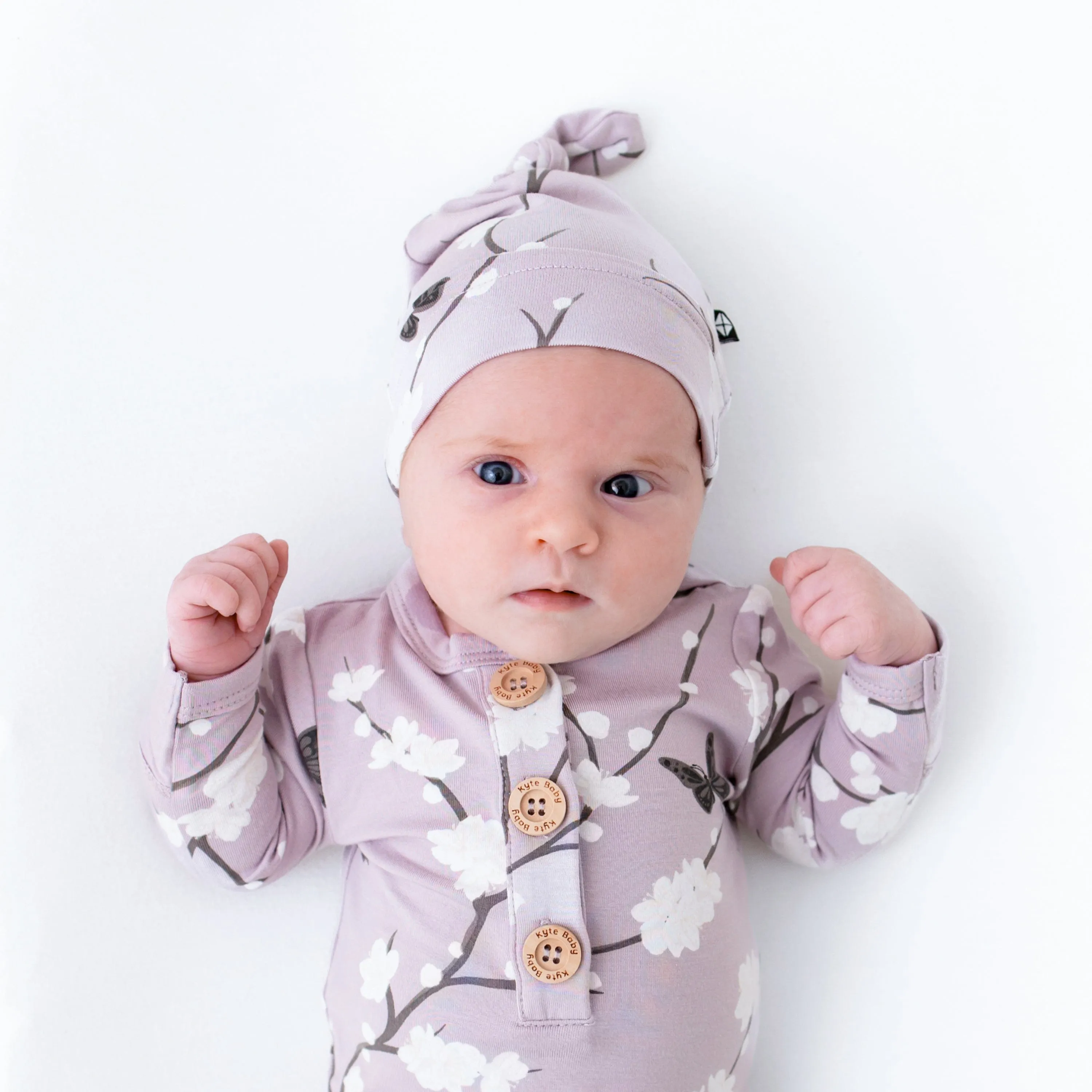 Knotted Gown with Hat Set in Cherry Blossom