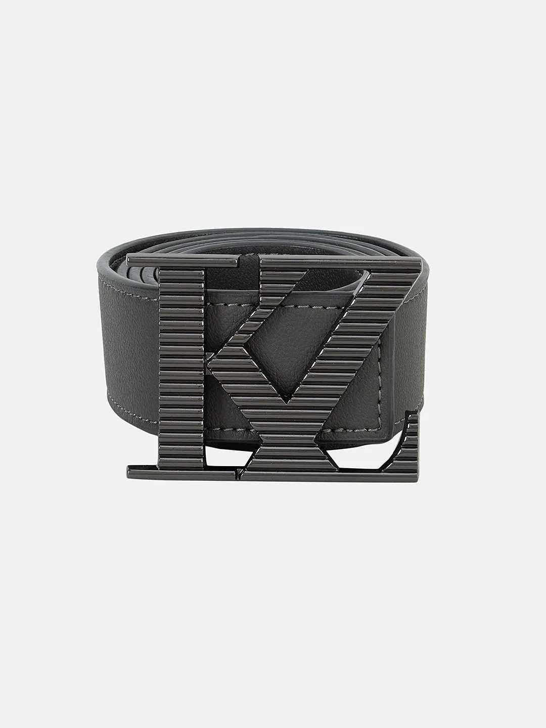 Kz Gunmetal Vegan Leather Belt