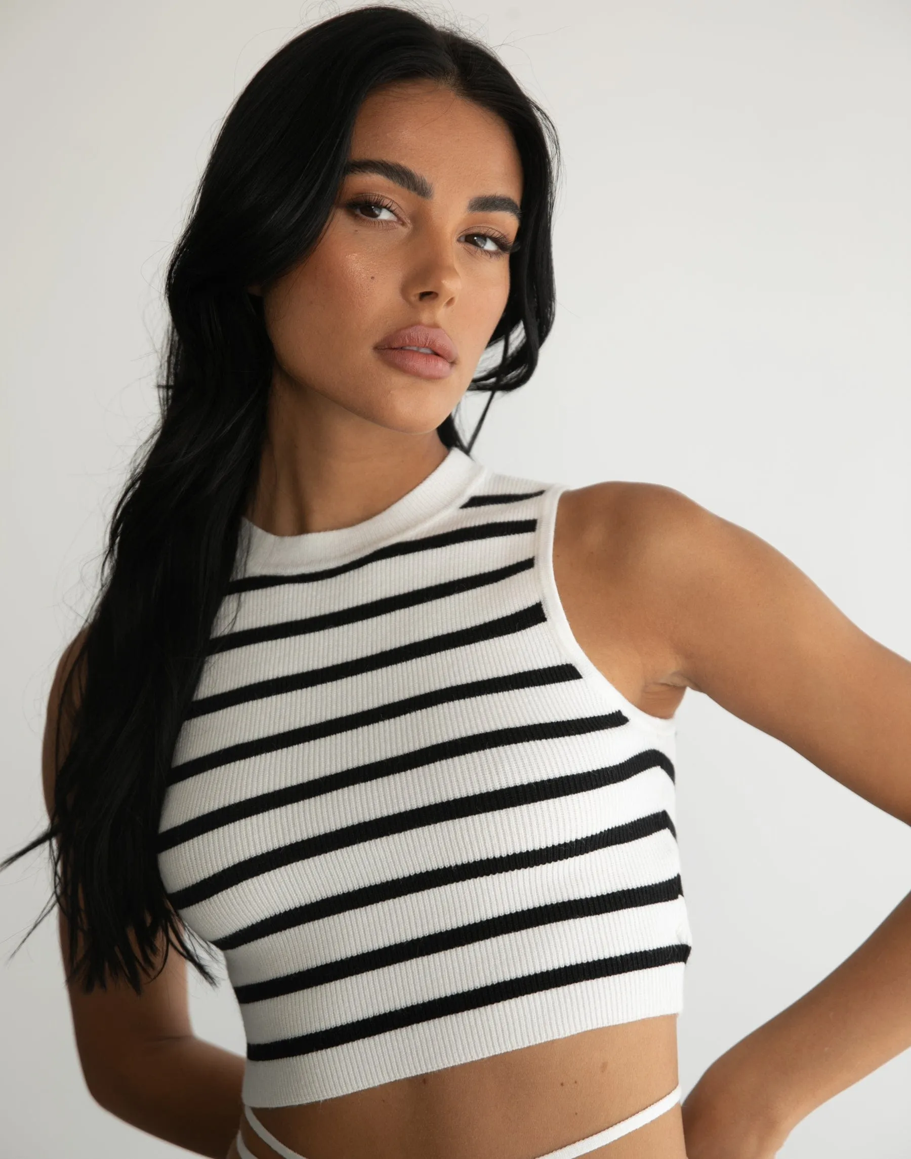 Lanter Tank Top (Black/White)