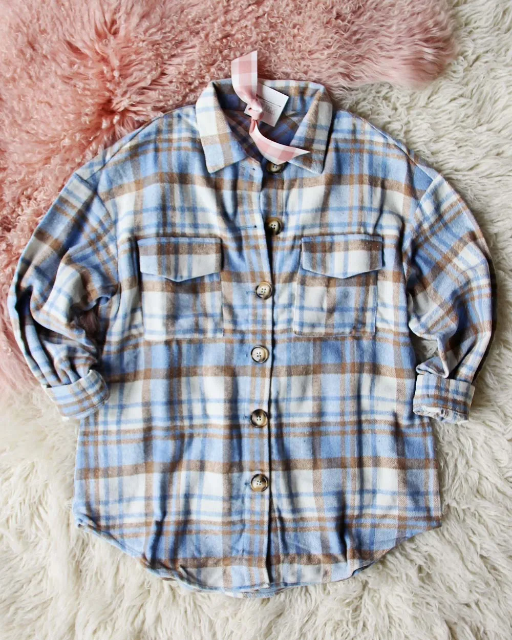 Lumber Jill Jacket Shirt in Blue