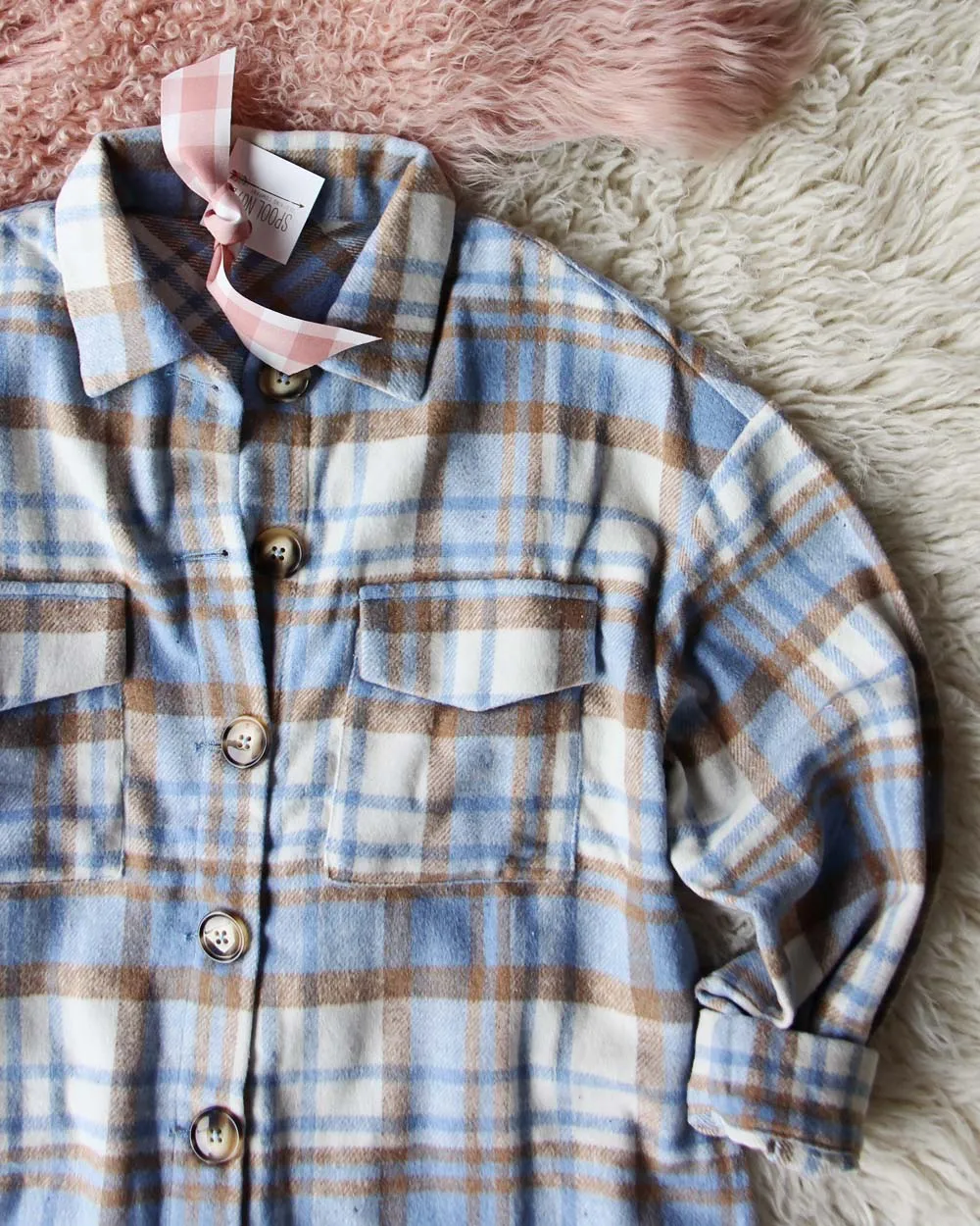 Lumber Jill Jacket Shirt in Blue