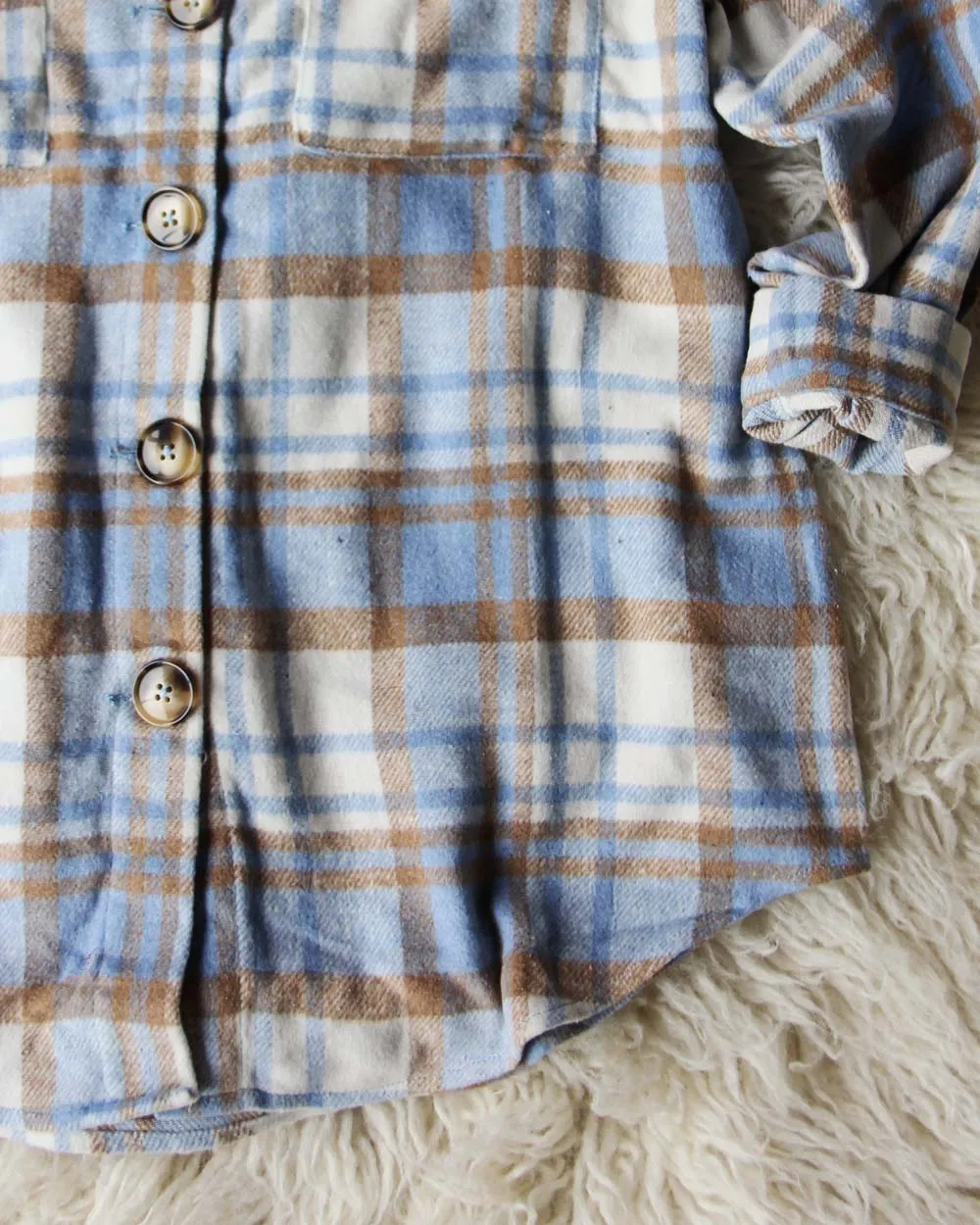 Lumber Jill Jacket Shirt in Blue