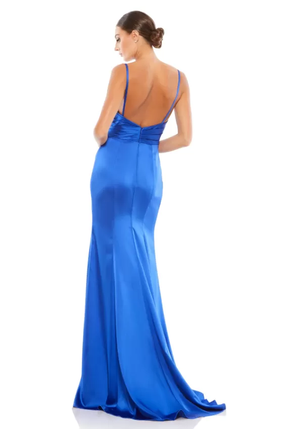 Mac Duggal plunging faux wrap gown style 26264