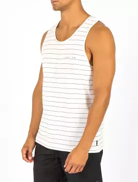 MENS MAIN STREET TANK - WHITE STRIPE