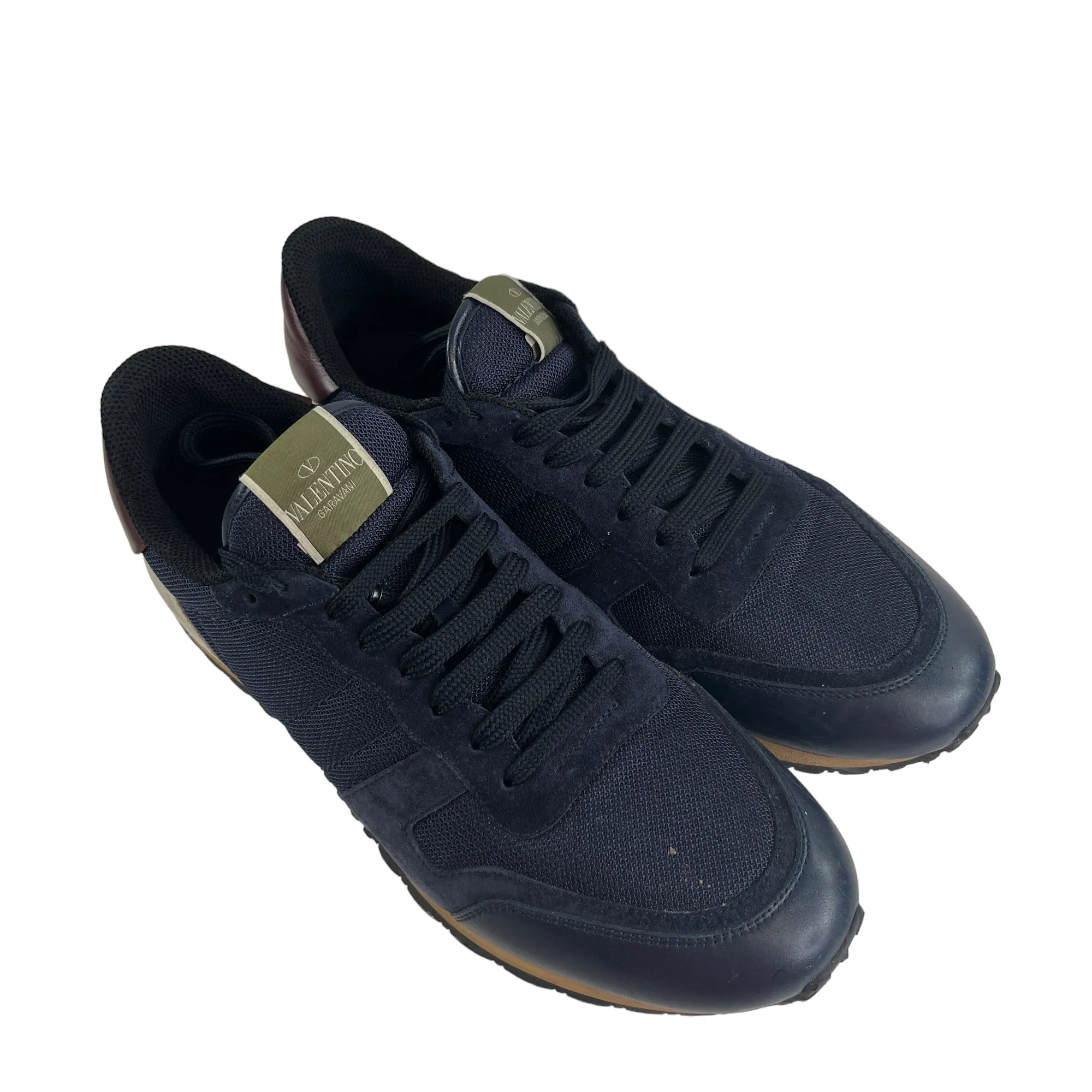 Men's Mesh Combo Low Trainers Navy Size EU 45 / UK 11