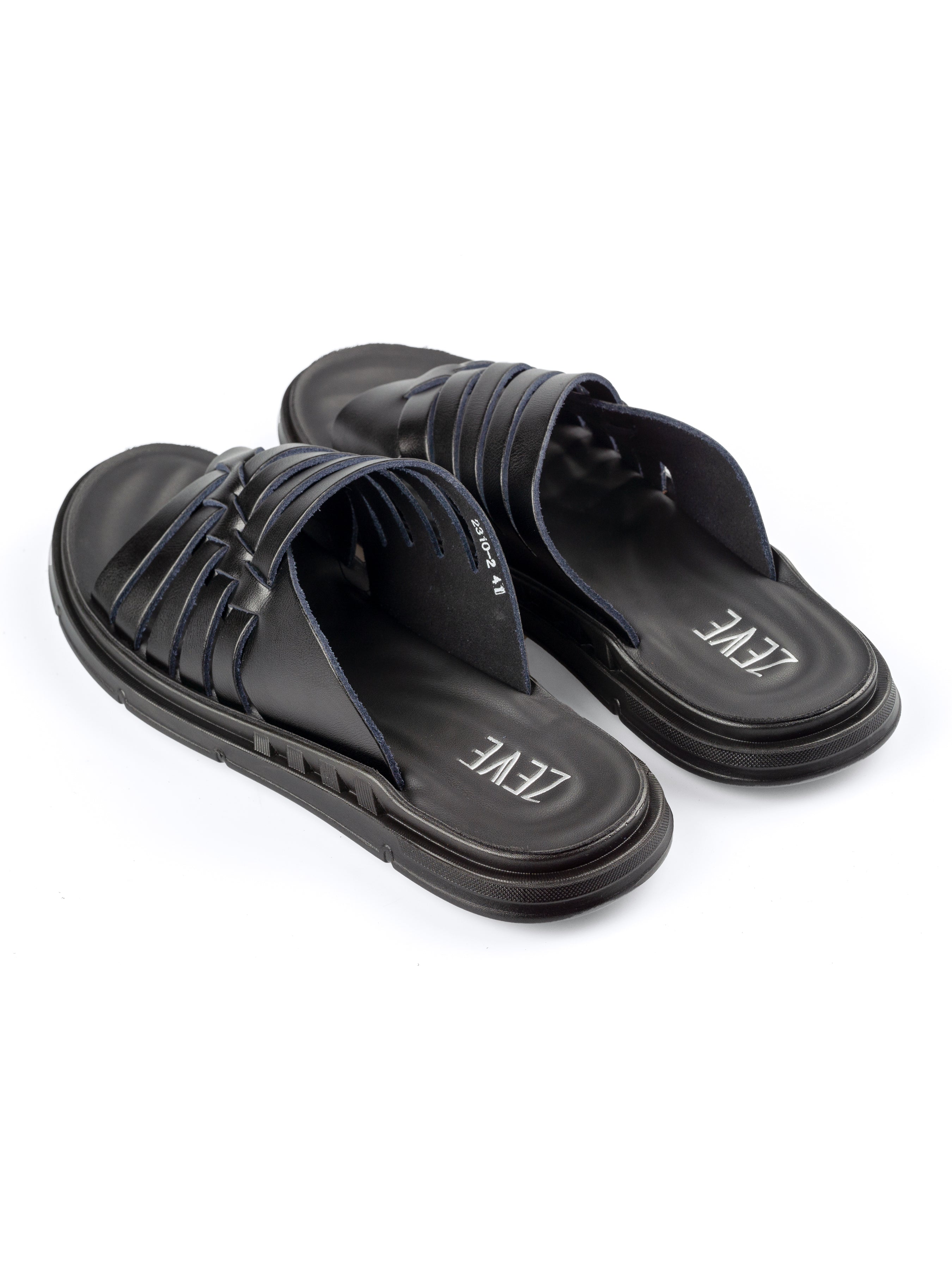 Nico Sandal - Black Leather