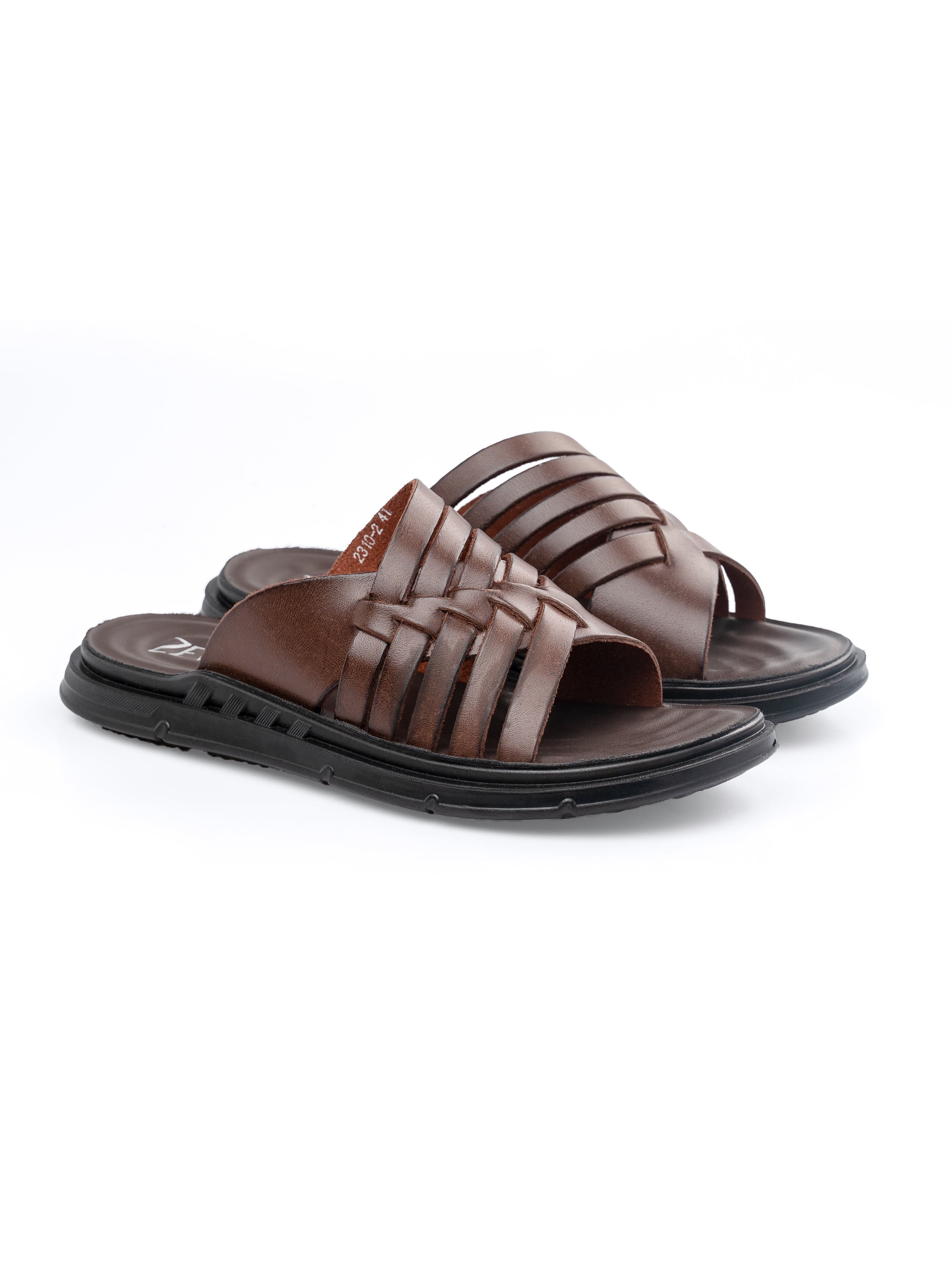 Nico Sandal - Coffee Leather