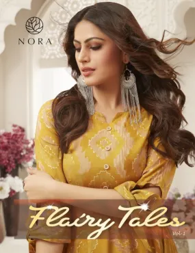 Nora Flairy Tales Vol 1 14kg Rayon Stylish Designer Gown Collection