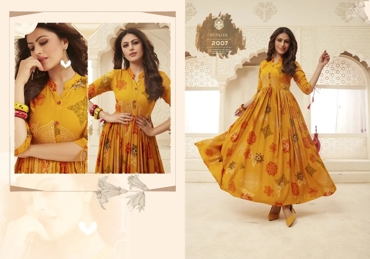 Nora Flairy Tales Vol 1 14kg Rayon Stylish Designer Gown Collection