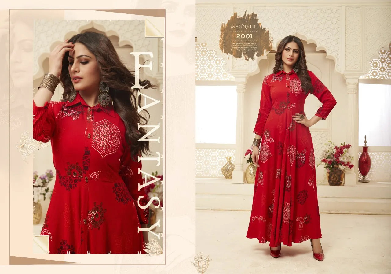 Nora Flairy Tales Vol 1 14kg Rayon Stylish Designer Gown Collection