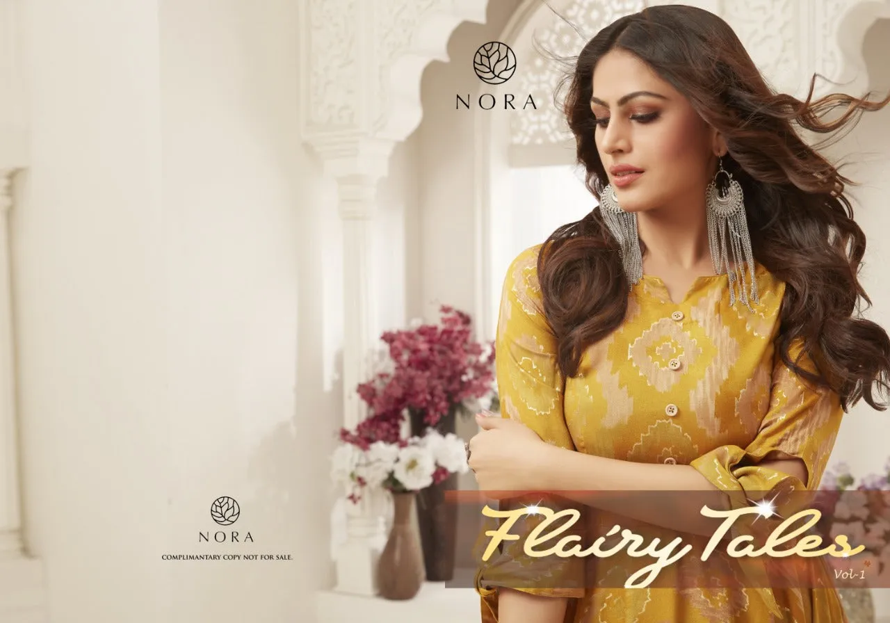 Nora Flairy Tales Vol 1 14kg Rayon Stylish Designer Gown Collection