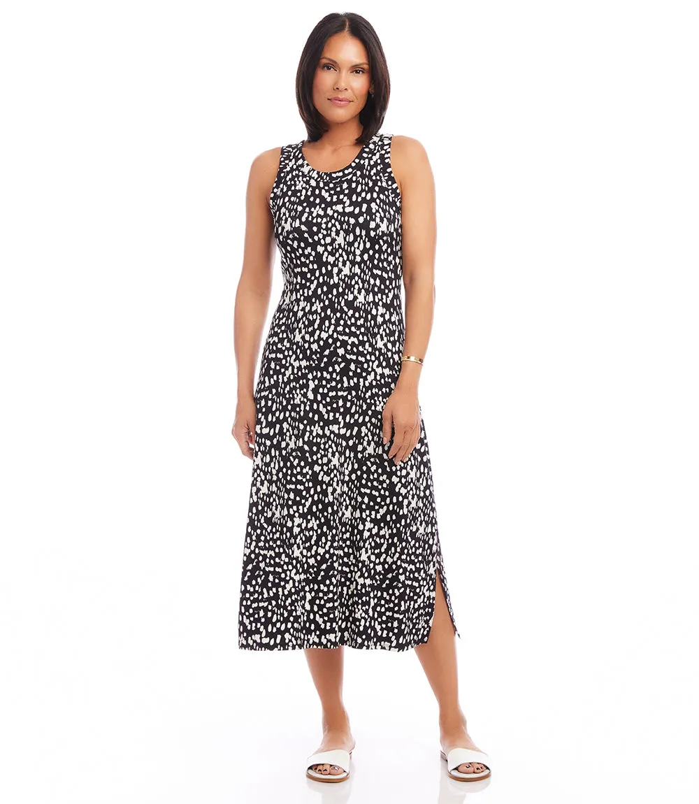 Petite Size Sleeveless Midi Dress