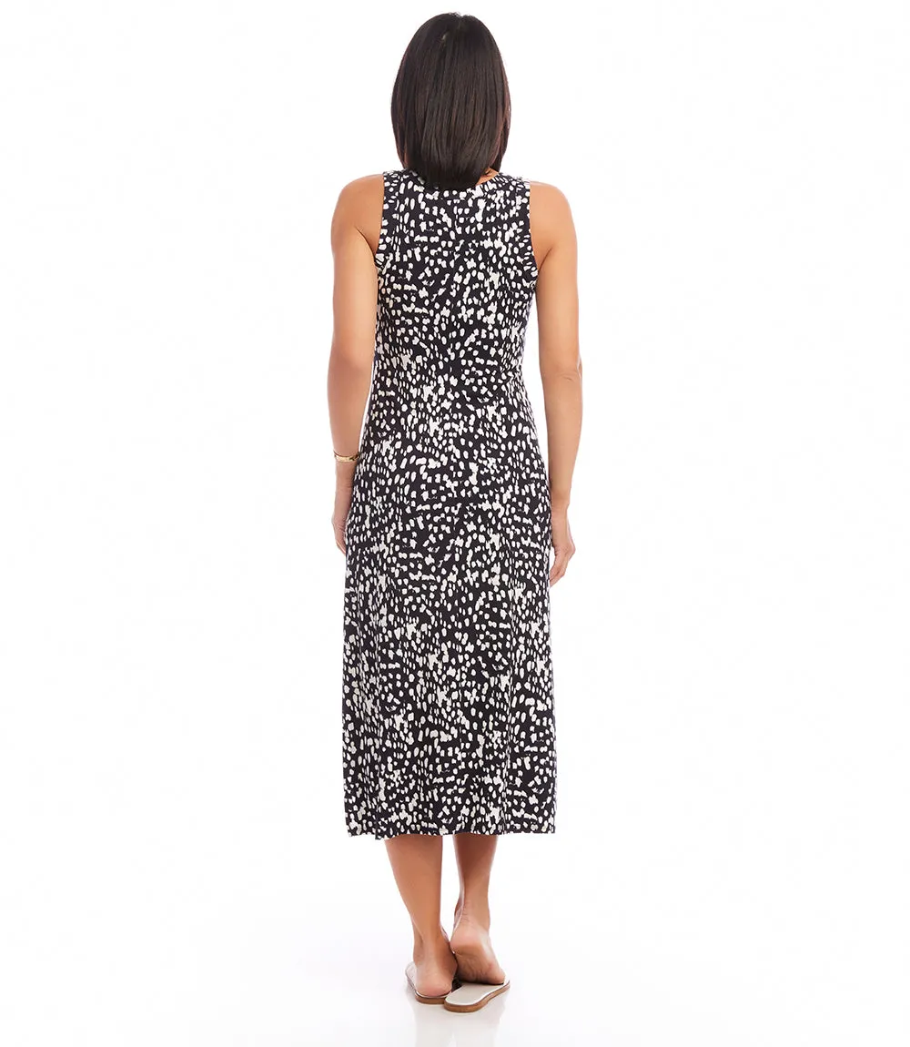 Petite Size Sleeveless Midi Dress