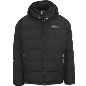 Plein Sport Patch Logo Padded Black Jacket