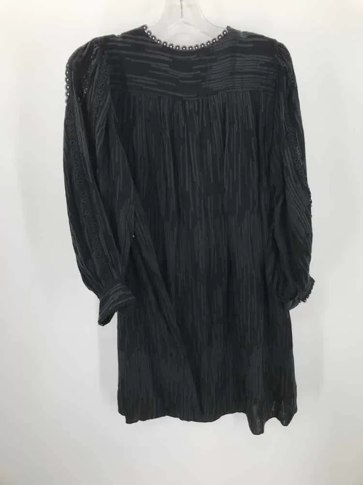 Pre-Owned Ann Taylor Black Size 6 Knee Length Long Sleeve Dress