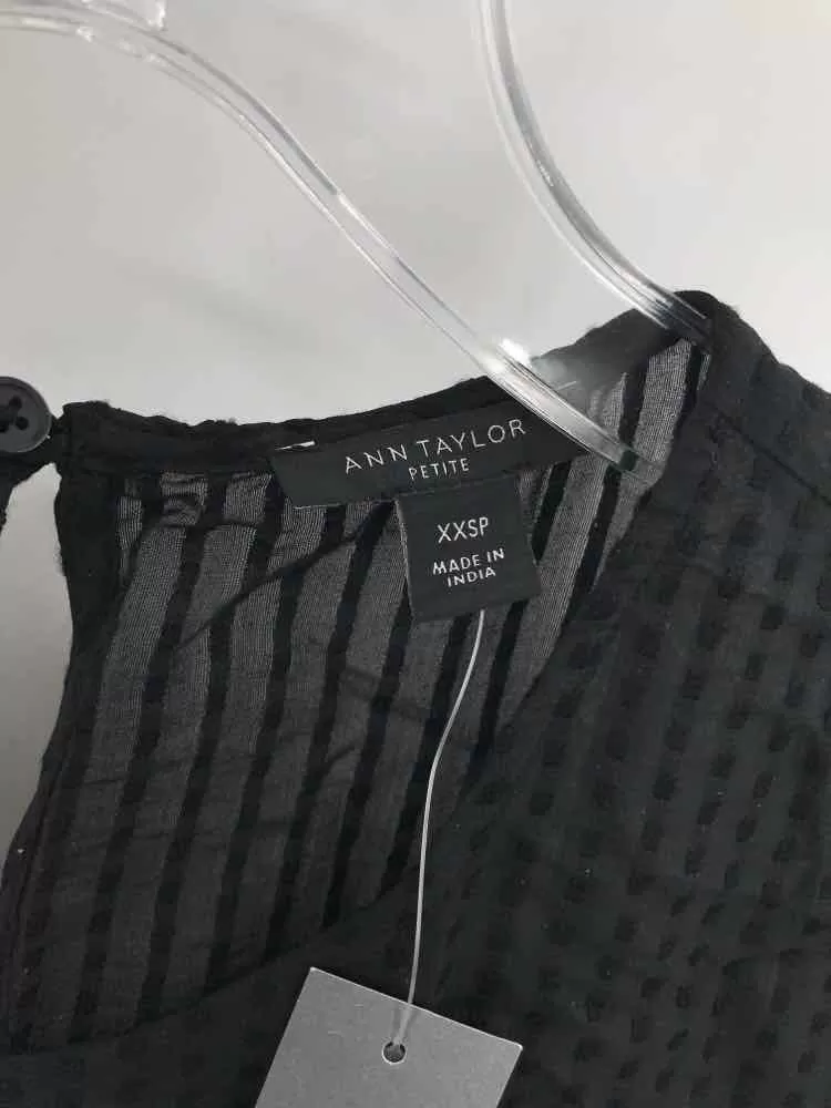 Pre-Owned Ann Taylor Black Size XXSP Blouse