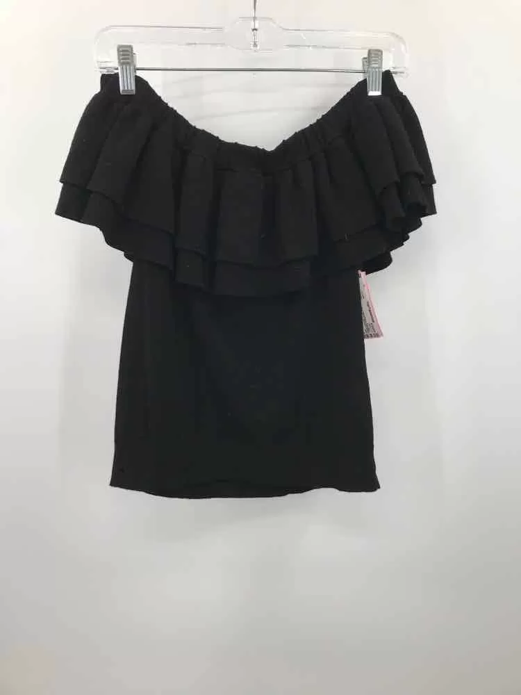 Pre-Owned J Crew Black Size Small One Shoulder Blouse