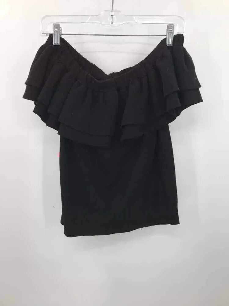 Pre-Owned J Crew Black Size Small One Shoulder Blouse