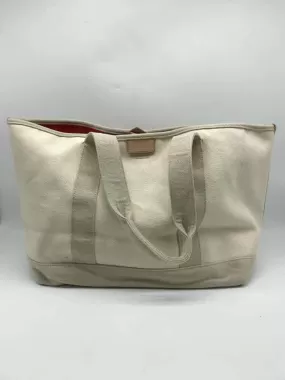 Pre-Owned J Crew Ivory Tote Tote Bag