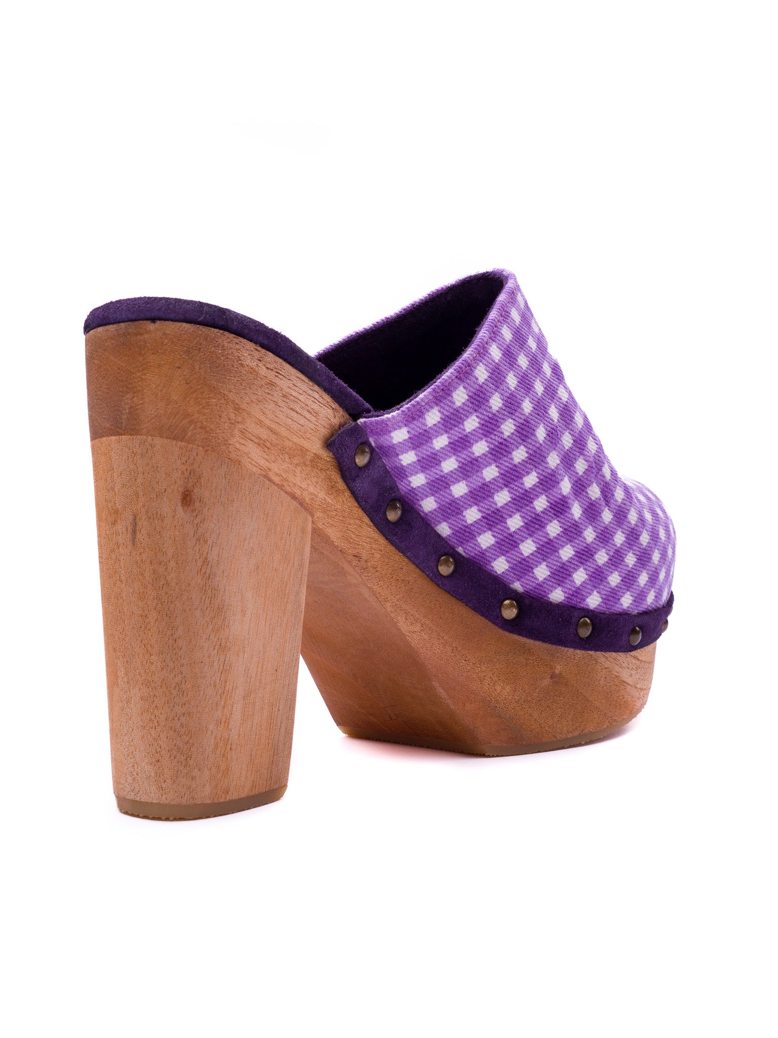 Purple Grape Gingham - Clog