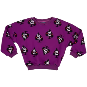 Raspberry Republic Ace of Spades Purple Oversized Sweatshirt