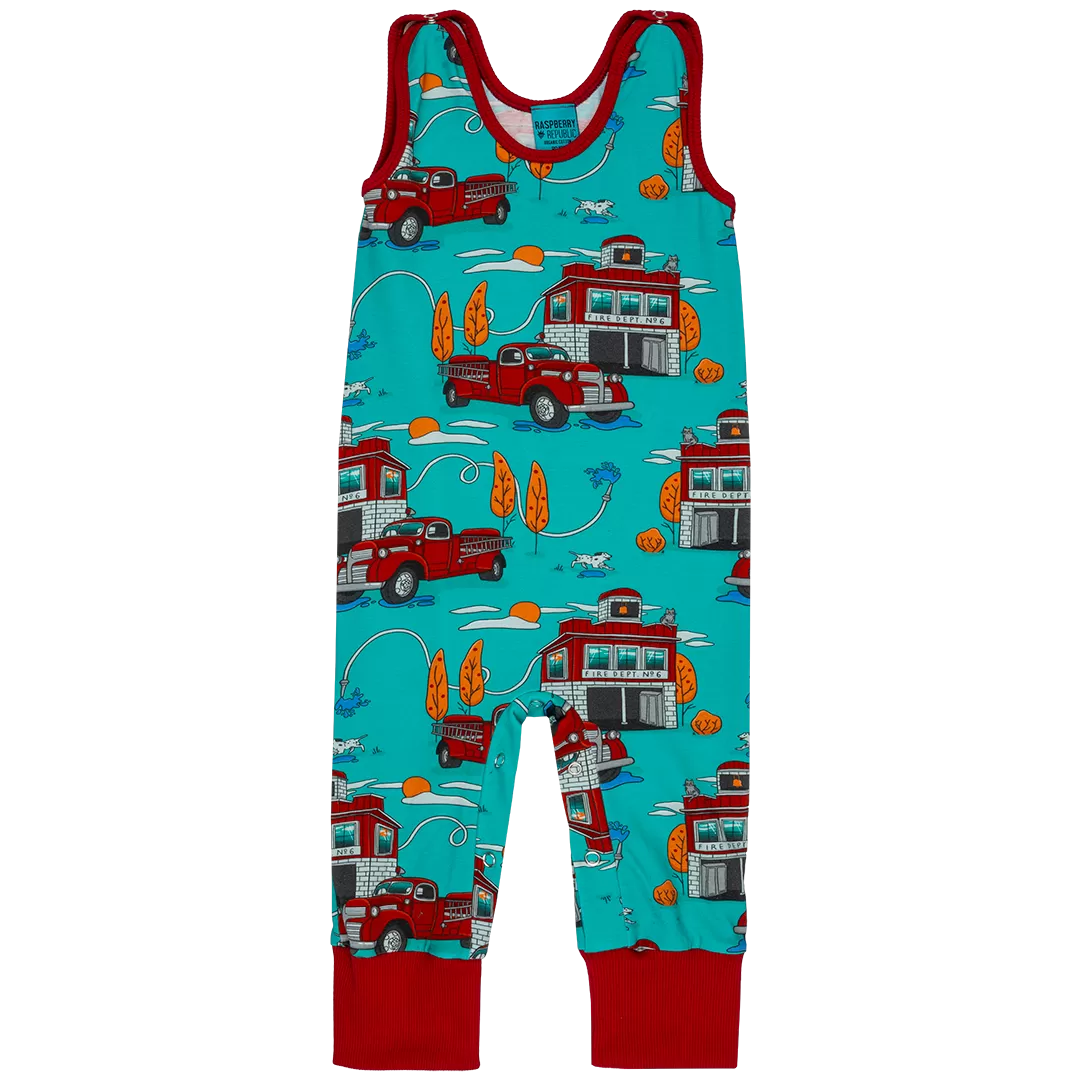 Raspberry Republic Fire Engine Dungarees