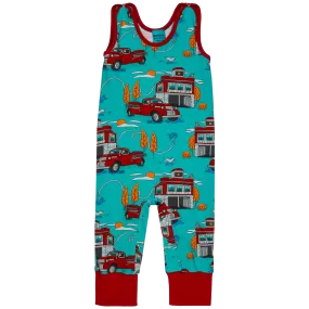 Raspberry Republic Fire Engine Dungarees